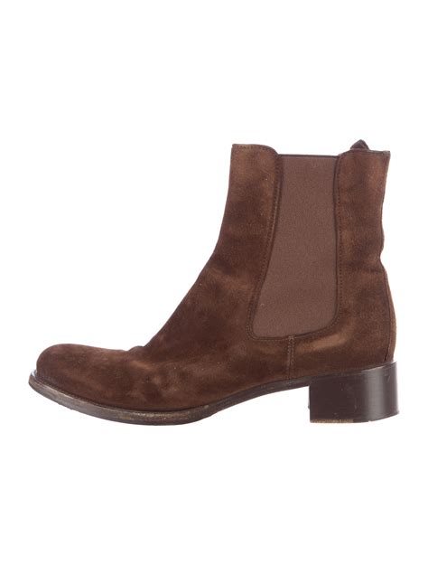 prada suede chelsea boots|Prada Chelsea boots women's.